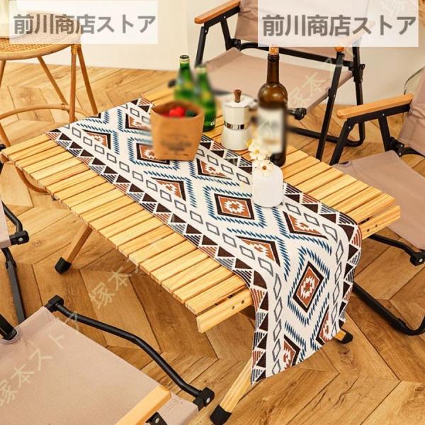 テーブルランナー テーブル装飾 オルテガ柄 ディナー コットカバー ラグマット テーブルクロス イン...