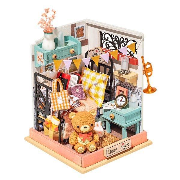 DIY つくるんです！ ミニベッドルーム  | ミニチュアハウスキット ドールハウス