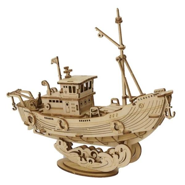 DIY つくるんです！ 3Dウッドパズル 漁船