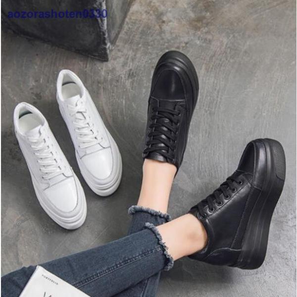 10cm身長UP！スニーカー ハイカット 厚底スニーカー レディース インヒール 厚底 おしゃれ か...