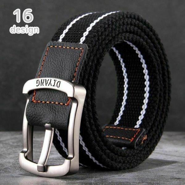 ベルト メンズ レディース ユニセックス 男性用 女性用 布ベルト ライン 無地 大きいサイズ かっ...