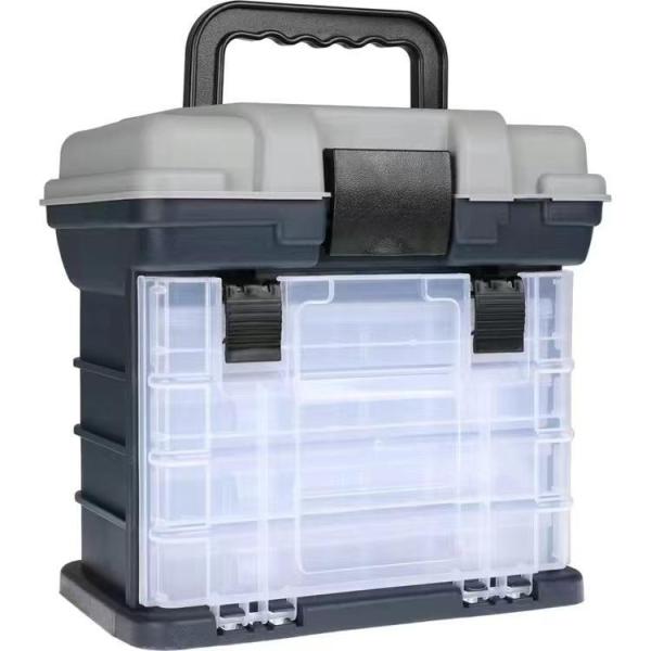 タックルボックス 4段 大容量 万能 収納 エギ ジグ 小物 道具箱 道具入れ 釣り ルアー バス ...