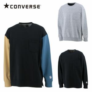 CONVERSE クルーネック スウェット トレーナー 丸首 メンズ おしゃれ シンプル 着回し スポーティ コンバース 正規品 CA222285｜progress1966