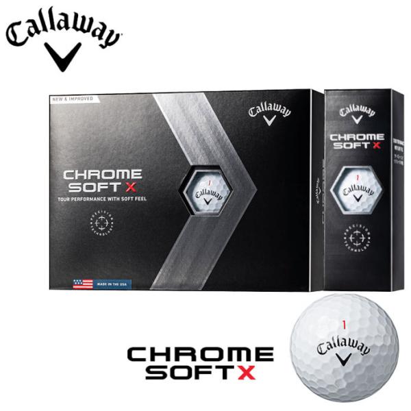 CALLAWAY CHROME SOFT X キャロウェイ クロムソフト エックス ゴルフボール 1...