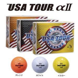 USA TOUR DISTANCE ＋αII ゴルフ ボール 1ダース 12P 正規品｜progress1966