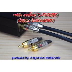 canare L-4E6S＋金メッキプラグ（NB01）/0.45m×2本｜progressive-a-unit