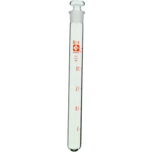 柴田科学 008380-25A 共通摺合 共栓試験管 平栓付 25mL 10入