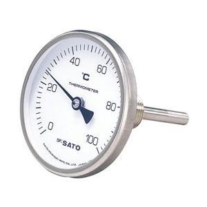佐藤計量器 NO.2110-20 バイメタル温度計 BM-T-75S 0〜100℃ L=50mm R...