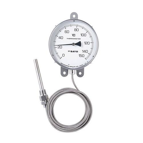 佐藤計量器 NO.3020-15 隔測式温度計 LB-150S 0〜150℃ L=100mm RPT...