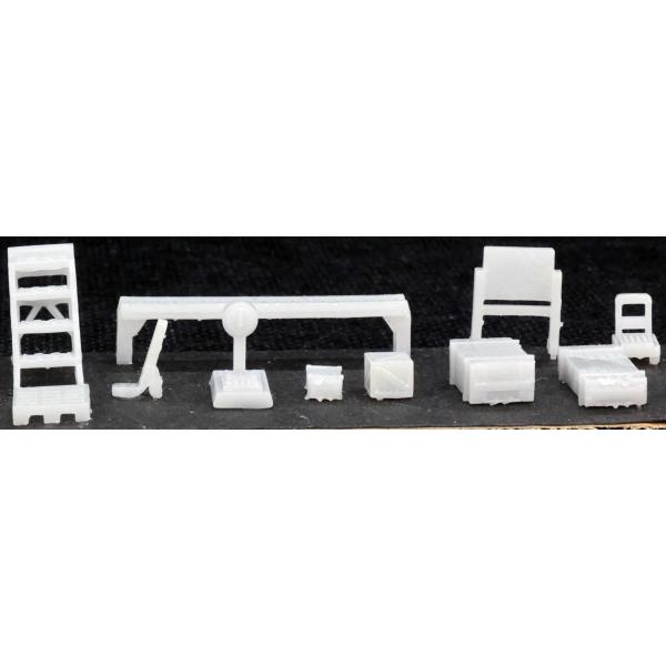 DP73　貨物コンテナ情景各２セット　1/144~1/150スケール　３Ｄプリンターシリーズ