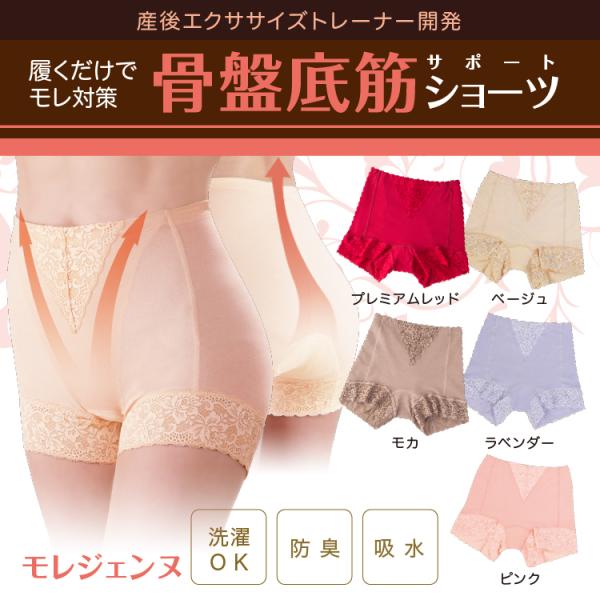 モレジェンヌ 尿漏れパンツ 尿漏れパンツ女性 おしゃれ ベージュ 吸水 失禁 プロイデア 【メール便...