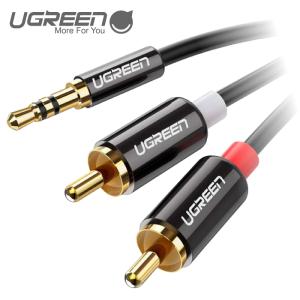 3.5mm ステレオミニプラグ to 2RCA(赤/白) 変換 ステレオオーディオケーブル