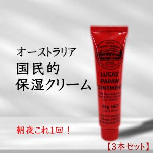 ルーカスポーポークリーム 25g 3本 セット ルーカスパパクリーム チューブ 保湿クリーム パパイヤ天然成分配合 ハンドクリーム リップクリーム うるおい｜パソコン専門店 ProjectA