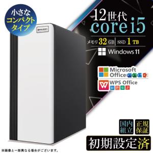 爆買限定値引 デスクトップ PC 新品 パソコン スリムタワー 12世代 COREi5 メモリ 32GB SSD 1TB Windows11 省スペース型 本体のみ おしゃれ 安い