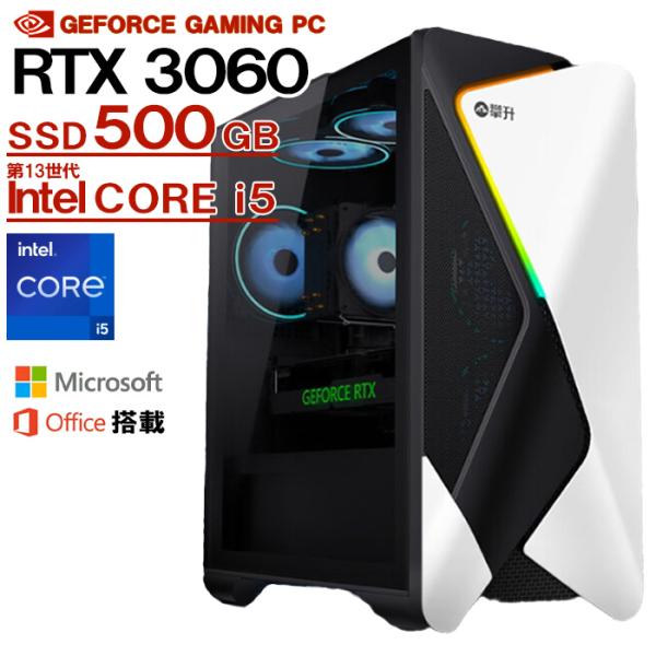 Microsoft Office 付き ゲーミングPC デスクトップ GeForce RTX3060...