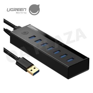 USB3.0 ハブ 7ポート 5Gbps転送 セルフパワー バスパワー 両対応 高速 電源付き ACアダプタ同梱 iMac MacBook surface pro Nintendo Switch等に対応 30845 TH