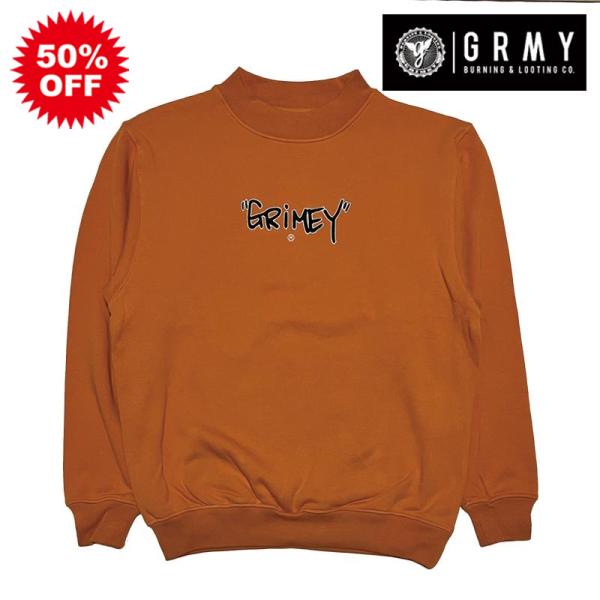 50%OFF GRIMEY グライミー CREW SWEAT クルースウェット BRICK L