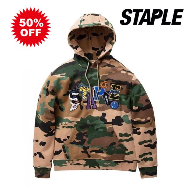 50%OFF　STAPLE　storia Hoodie　CAMOPRINT　ステイプル　パーカー　C...