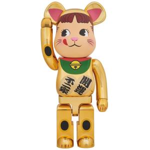 BE@RBRICK 招き猫 ペコちゃん 金メッキ 1000％