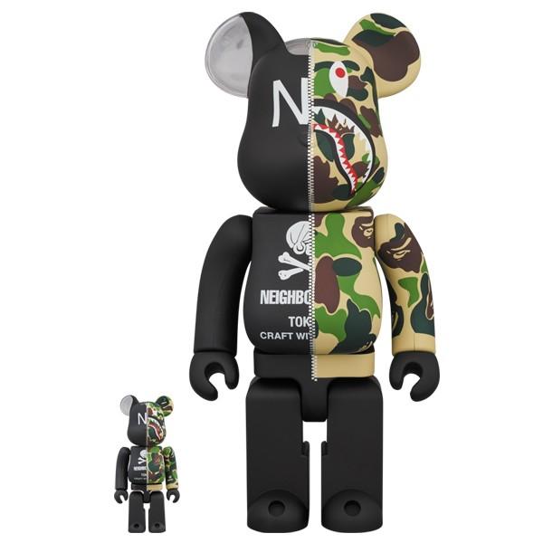 A BATHING APE(R) × NEIGHBORHOOD(R) BE@RBRICK 100％ ...