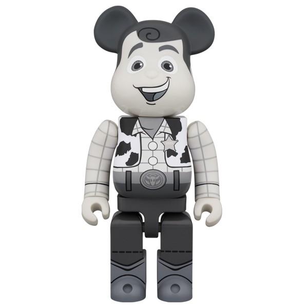 BE@RBRICK WOODY B&amp;W Ver. 400％