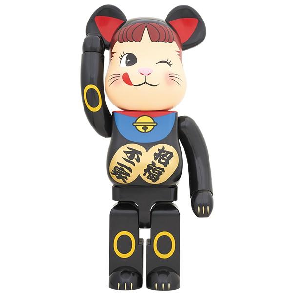 BE@RBRICK 招き猫 ペコちゃん 黒 1000％