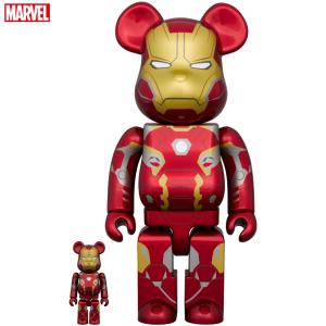 MEDICOM TOY BE@RBRICK IRON MAN MARK III 100% & 400 MEDICOM TOY BE@RBRICK IRON MAN MARK III 100% & 400