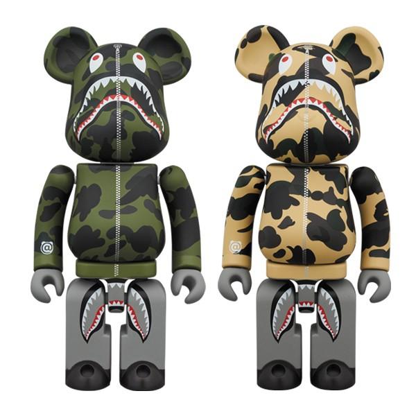 1ST CAMO SHARK BE@RBRICK 超合金 GREEN／YELLOW