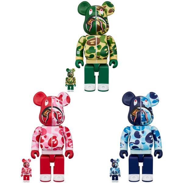 BE@RBRICK BABY MILO(R) CAMO SHARK 100％ &amp; 400％