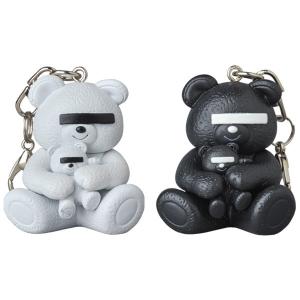KEYCHAIN UNDERCOVER BEAR WHITE／BLACK