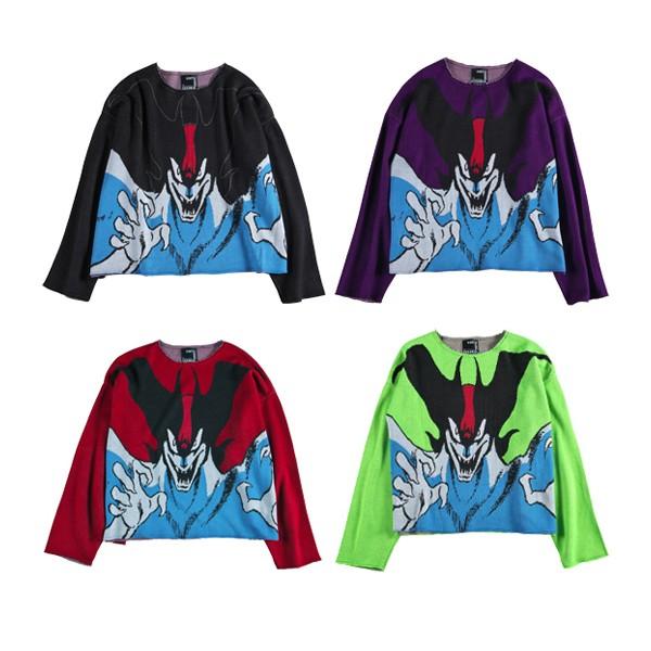 KNIT GANG COUNCIL CREW NECK SWEATER "DEVILMAN"