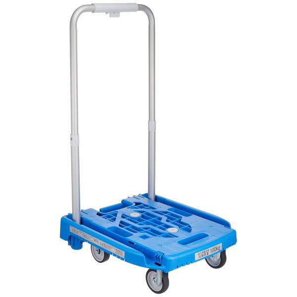 TRUSCO(トラスコ) アイドルキャリー weego 省音G車輪 ブルー ストッパー付き WP-2...