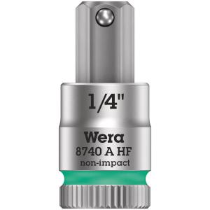 WERA ヴェラ 差込角1/4DR 保持機能を備えたヘックスプラスビットソケット 先端サイズ1/4i...