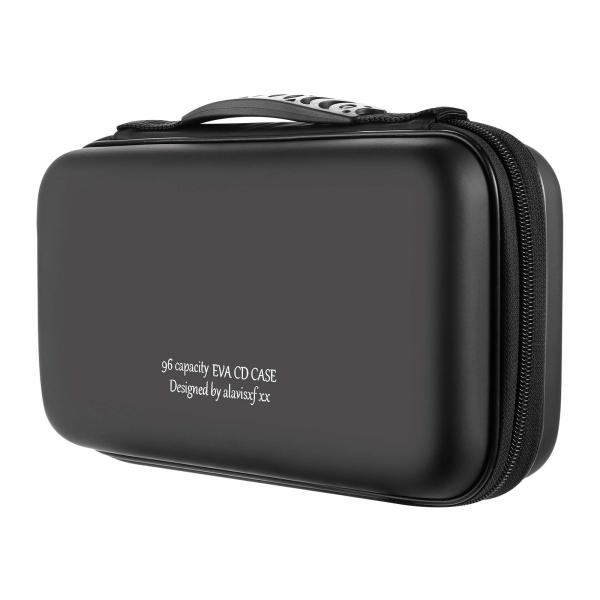 LIOVODE 96枚収納 CDケースポータブルEVA blu-ray ディスク収納ケース 大容量 ...
