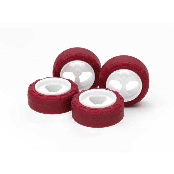 タミヤ ミニ四駆特別企画 ローフリクション小径ロータイヤ (24mm) &amp; 3本スポークホイール 9...