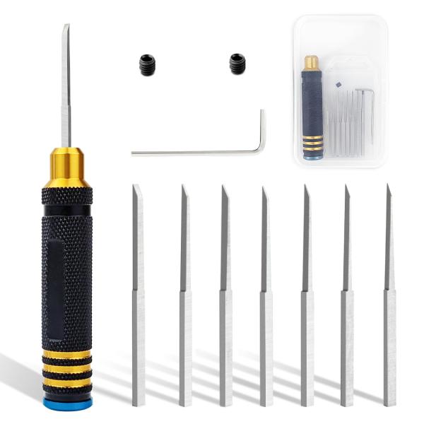 スジボリ タガネ 7本セット ガンプラ ミニ四駆 フィギュア プラモデル モールド パネルライン ス...