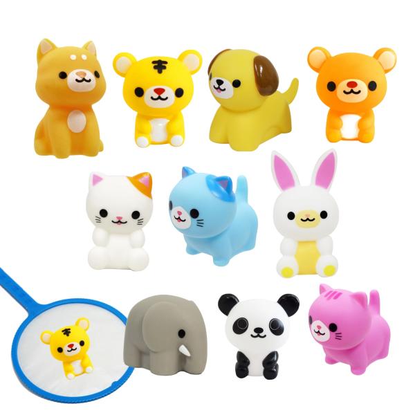 【嬉しい 縁日 用品 セット 】 ぷかぷか 動物 シリーズ 50個 セット 水に浮く！ ごっこ遊び〔...