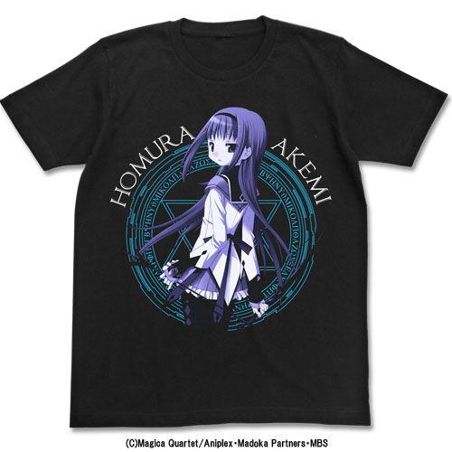 【送料無料対象商品】コスパ 魔法少女まどか☆マギカ 暁見ほむら Ｔシャツ ブラック 【ネコポス/ゆう...