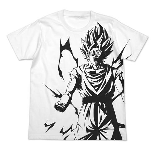 【送料無料対象商品】コスパ ドラゴンボールZ ベジット オールプリントTシャツ WHITE【ネコポス...