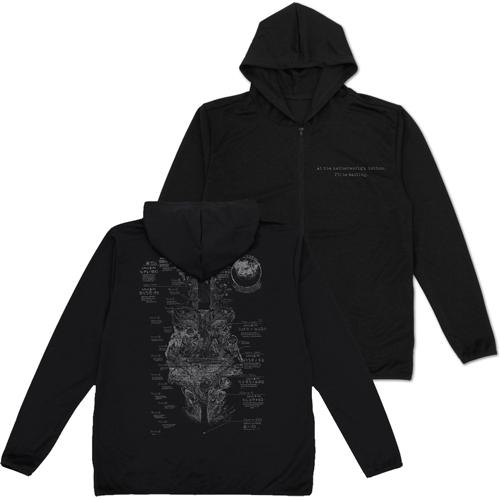 コスパ メイドインアビス 烈日の黄金郷 アビス地図 薄手ドライパーカー BLACK【12月再販予定 ...