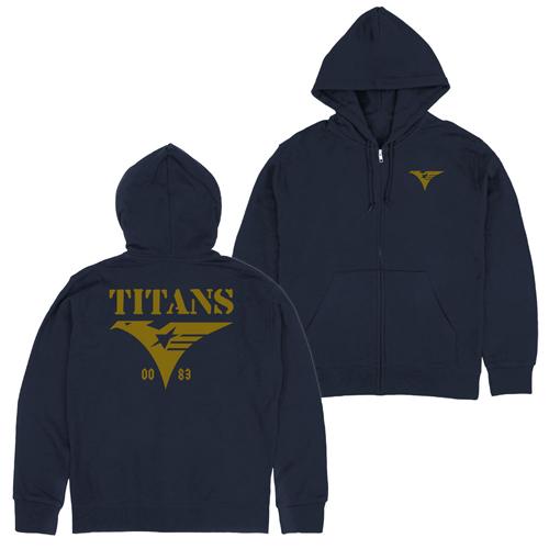 コスパ 機動戦士Zガンダム ティターンズU.C.0083 ジップパーカー NAVY