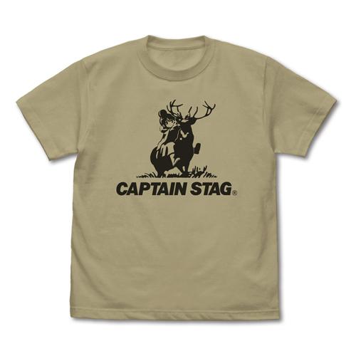 【送料無料対象商品】コスパ 『ゆるキャン△』×キャプテンスタッグ Tシャツ SAND KHAKI【ネ...