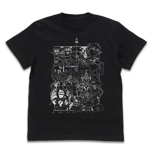 【送料無料対象商品】コスパ EVANGELION 『新世紀エヴァンゲリオン』全使徒 Tシャツ BLA...