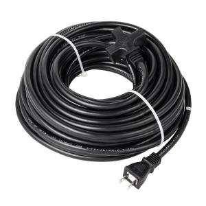 NICOH(ニコー) ソフト延長コード 15A 20m コード 3個口 合計1500Wまで ブラック NCT-1520BK｜projectd