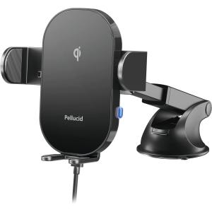 ペルシード(Pellucid) 車内用品 スマホホルダー 自動開閉ロングアーム 吸盤貼付けタイプ PPH2308｜projectd