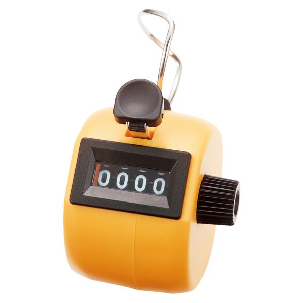 シンワ測定(Shinwa Sokutei) 数取器 C プラスチック製 手持型 イエロー 5個入 5...