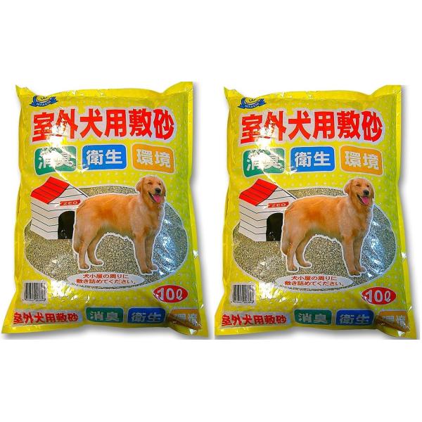 常陸化工 室外犬用敷砂 10L 2袋入り ケース品
