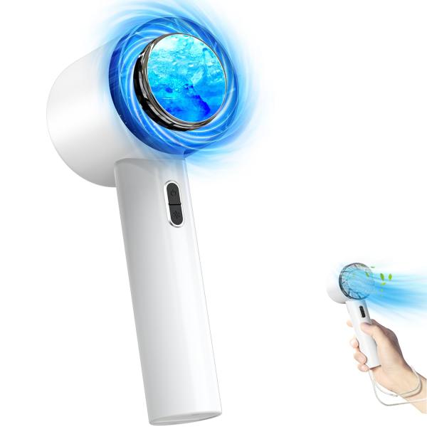 携帯扇風機 【接触冷感 瞬間冷却】ハンディファン usb充電式 2200mAh大容量 最大10時間動...