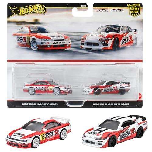ホットウィール(Hot Wheels) プレミアム 2パック 日産 240SX (S14)/ 日産シ...