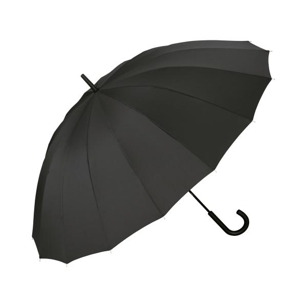 【16本骨・特大】Wpc. 長傘 16K UMBRELLA LARGE ブラック 雨傘 晴雨兼用 通...